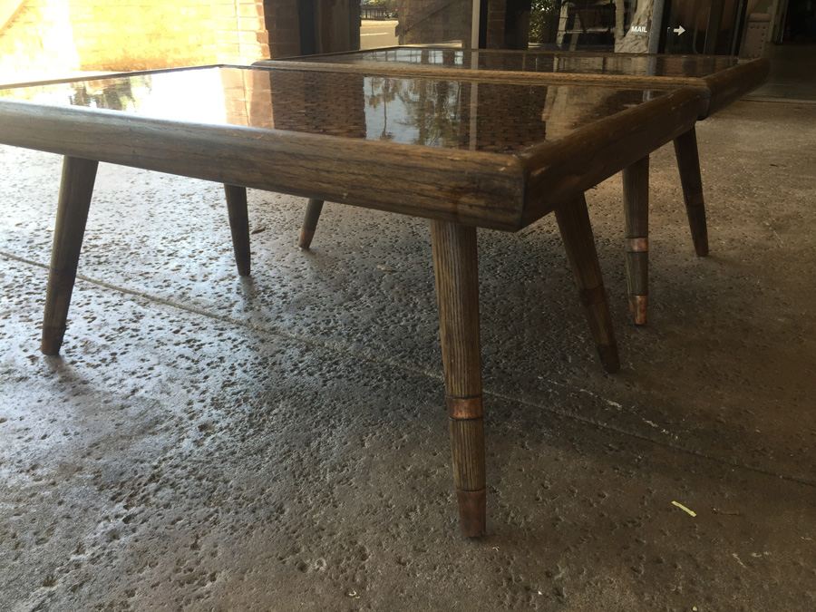 Modern Looking Custom End Tables With Coins Pennies Dimes [Photo 17]