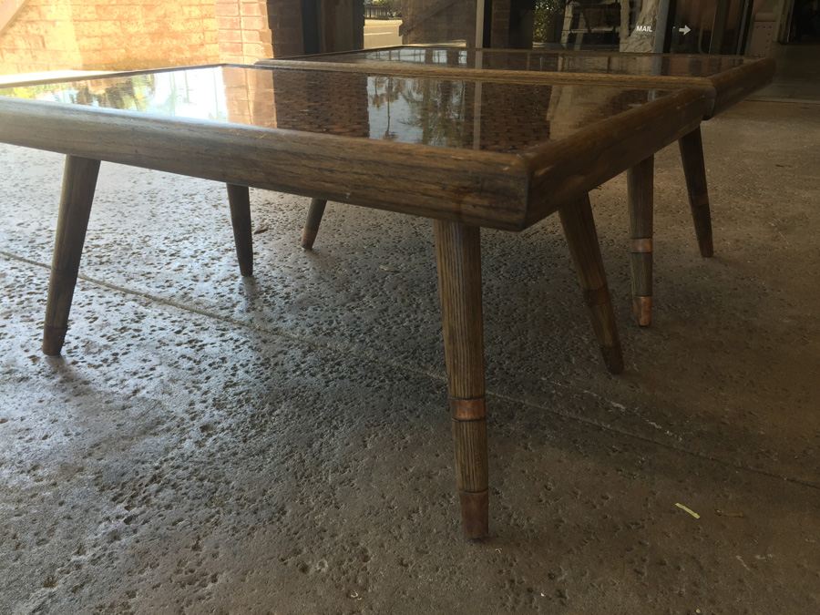 Modern Looking Custom End Tables With Coins Pennies Dimes [Photo 18]
