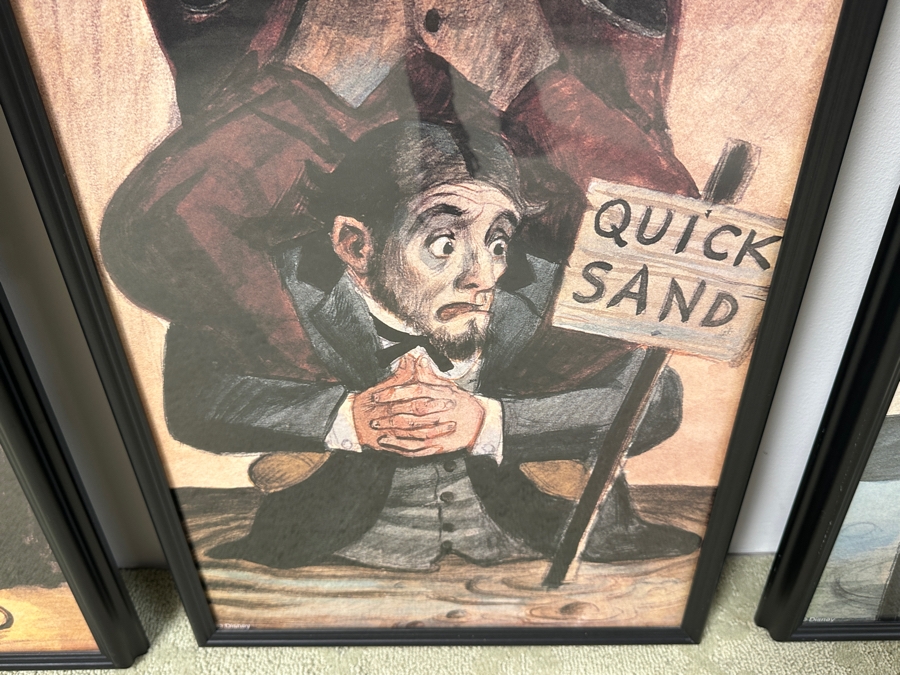 (4) Disneyland Haunted Mansion Stretching Portraits Large Posters Marc Davis Framed 18' X 56' [Photo 6]