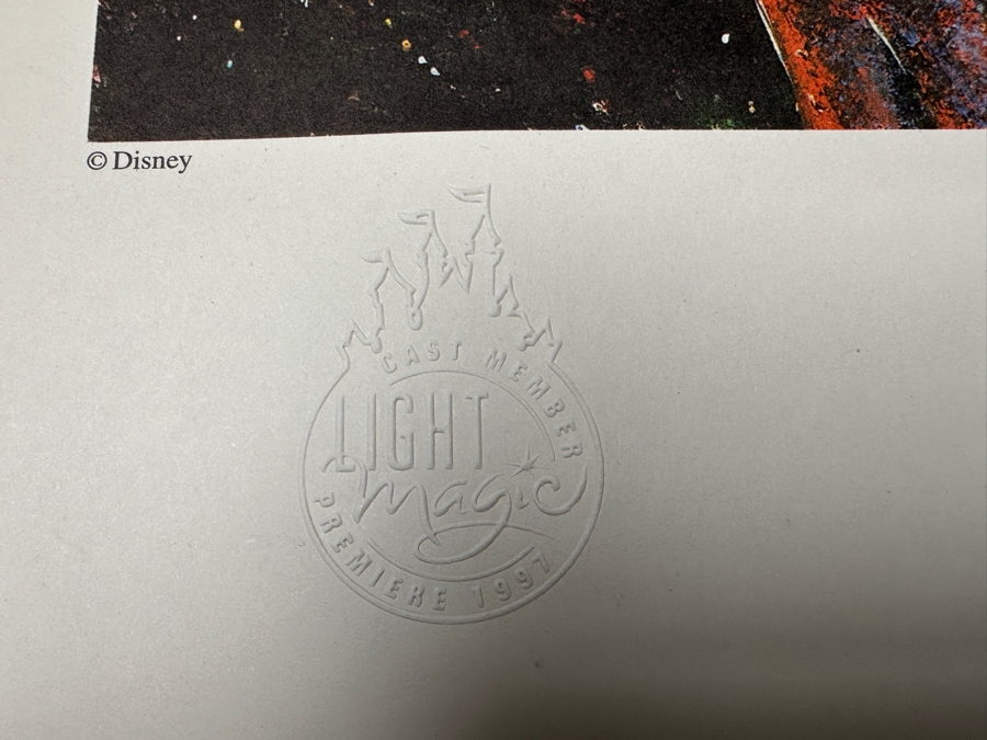 Charles Boyer (1935-2021, American) Limited Edition Artist Signed Lithograph Titled 'Cast Member Light Magic Premiere 1997' Numbered 505 Of 2000 20 X 24 [Photo 9]