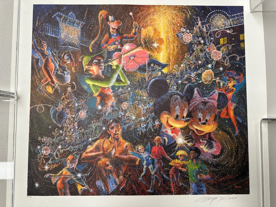 Charles Boyer (1935-2021, American) Limited Edition Artist Signed Lithograph Titled 'Cast Member Light Magic Premiere 1997' Numbered 505 Of 2000 20 X 24 [Photo 3]