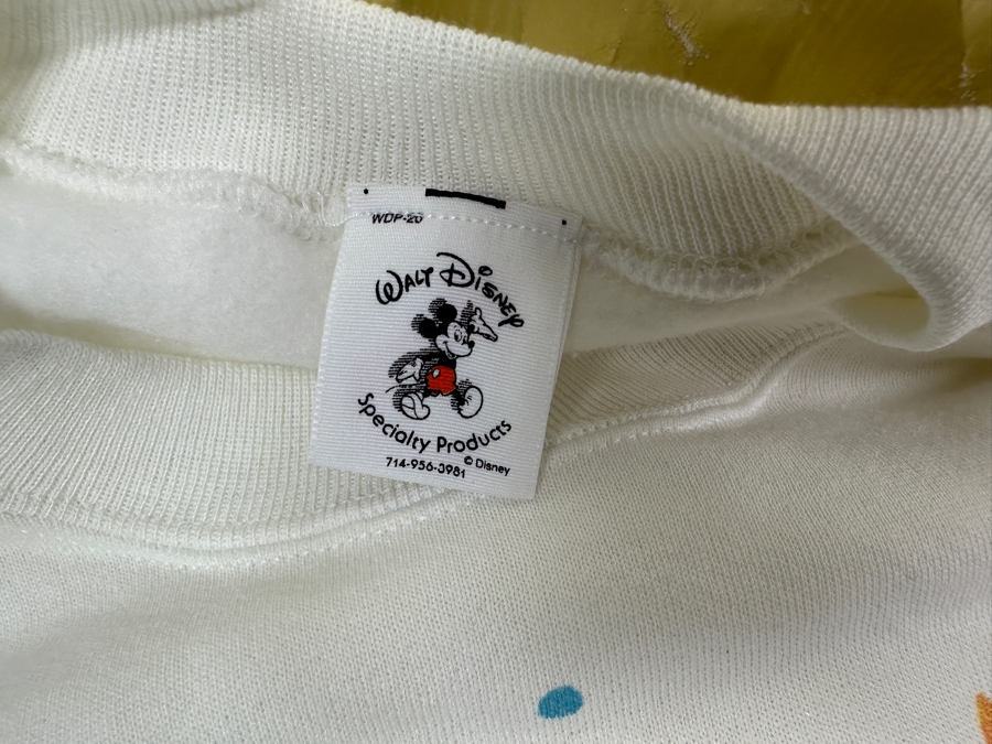 Rare Original Elizabeth Taylor's 60th Birthday Party At Disneyland Resort Swag Bag Given To The Elite 1,000 Celebrities Attending The Event Feb 27, 1992 8PM W/ Button, Large Sweatshirt, Program Of Events, Invitation & New Wrapped White Diamonds Perfume [Photo 5]