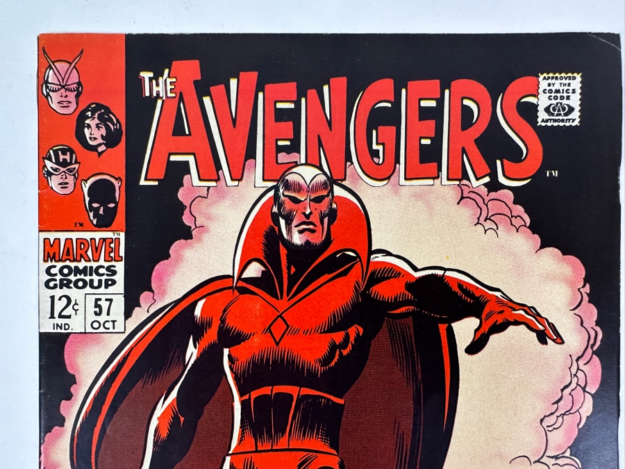 Vintage 1968 The Avengers #57 Comic Book First Appearance Of The Vision [Photo 2]