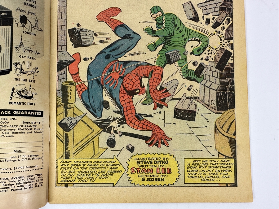 Vintage 1964 The Amazing Spider-Man #20 Comic Book First Appearance Of The Scorpion [Photo 9]