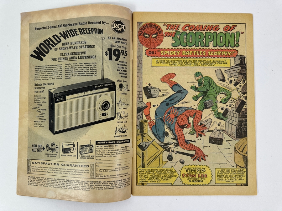 Vintage 1964 The Amazing Spider-Man #20 Comic Book First Appearance Of The Scorpion [Photo 6]