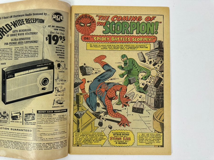 Vintage 1964 The Amazing Spider-Man #20 Comic Book First Appearance Of The Scorpion [Photo 7]