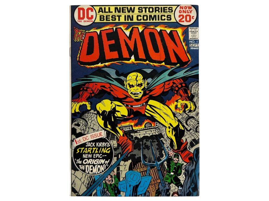Vintage 1972 The Demon #1 Comic Book DC Comics Jack Kirby's Startling New Epic 'The Origin Of The Demon'