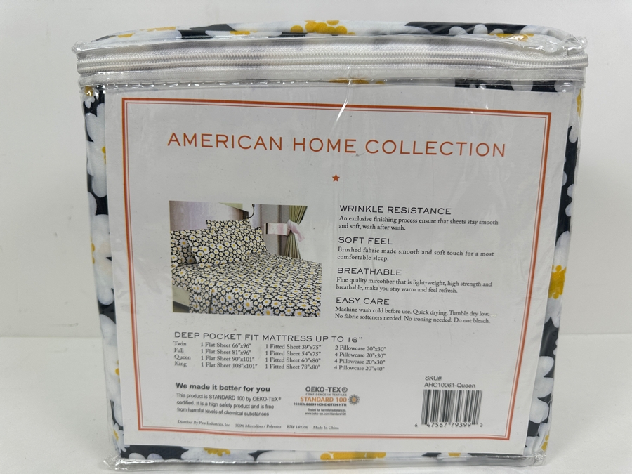 Just Added - American Home Collection Queen Deluxe 6-Piece Sheet Set [Photo 2]