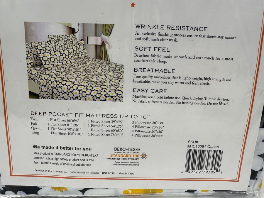 Just Added - American Home Collection Queen Deluxe 6-Piece Sheet Set [Photo 3]