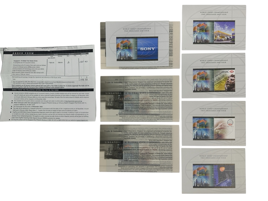 Just Added - Three Sets Of Singapore - A Global City Mint Stamps Series Retails $145