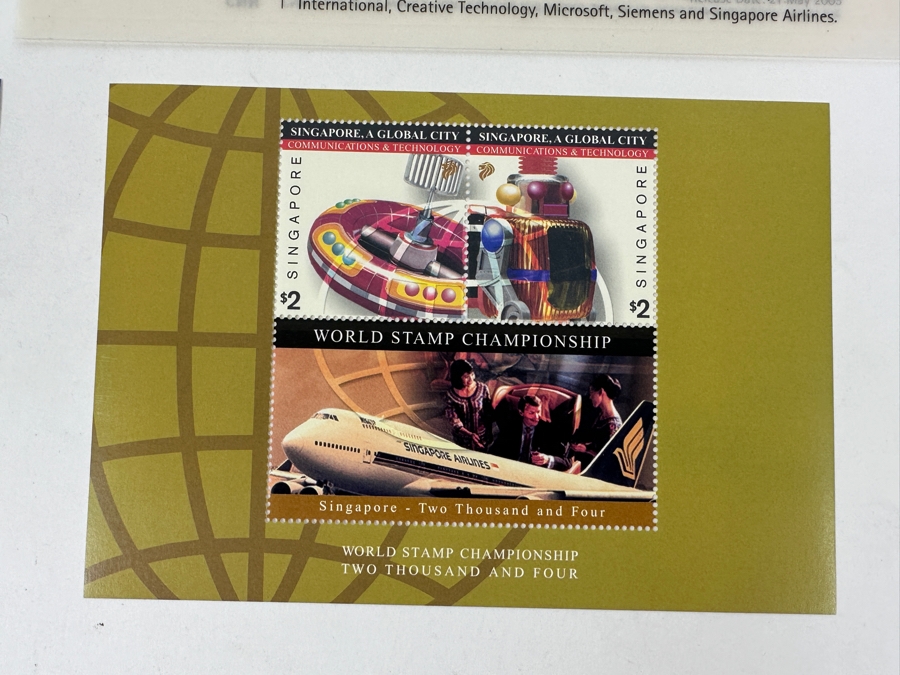 Just Added - Singapore - (3) A Global City Mint Stamps Series Retails $145 [Photo 4]