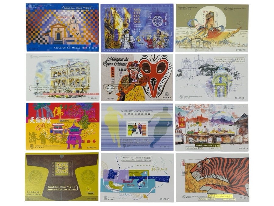 Just Added - (12) Macau China Mint Stamps [Photo 1]