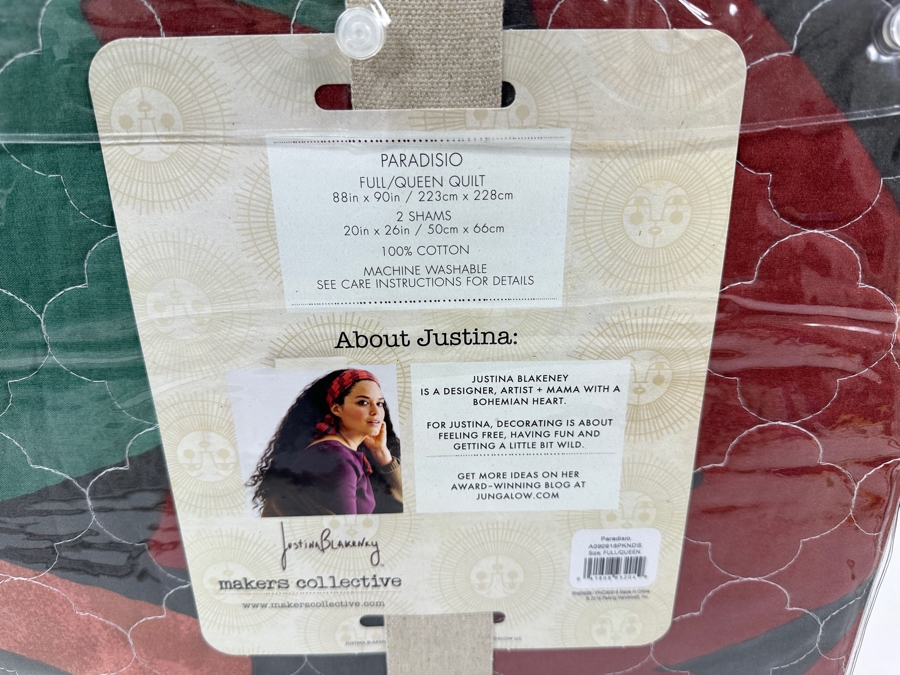 Just Added - New Justina Blakeney For Makers Collective Paradisio Full/Queen Quilt Set With 2 Shams [Photo 5]