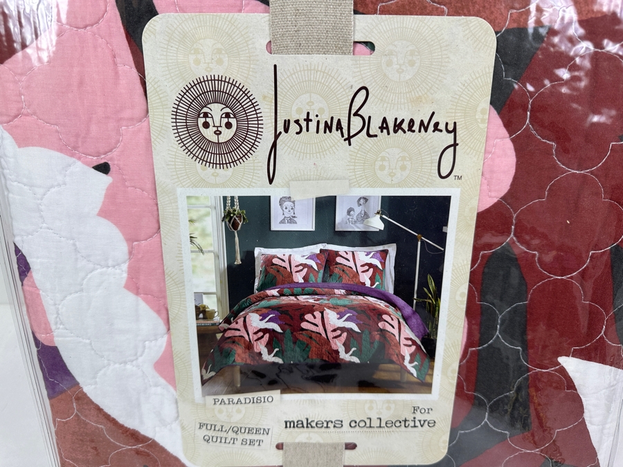 Just Added - New Justina Blakeney For Makers Collective Paradisio Full/Queen Quilt Set With 2 Shams [Photo 3]
