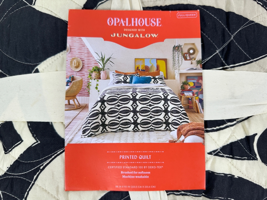Just Added - New Opal House Designed With Jungalow Printed Quilt Full/Queen [Photo 2]