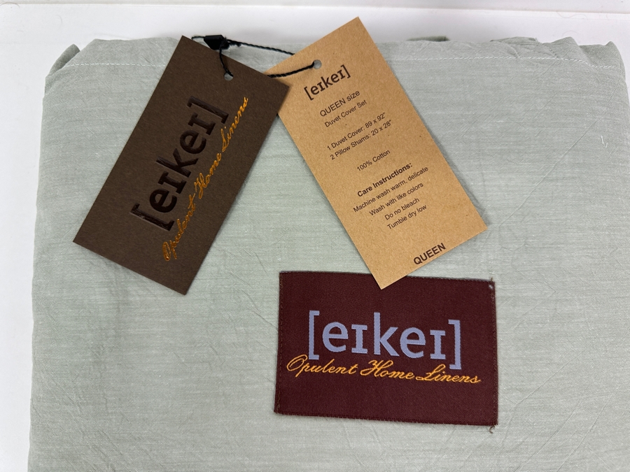 Just Added - New Eikei 100% Cotton Queen Size Duvet Cover Set With 2 Pillow Shams [Photo 2]