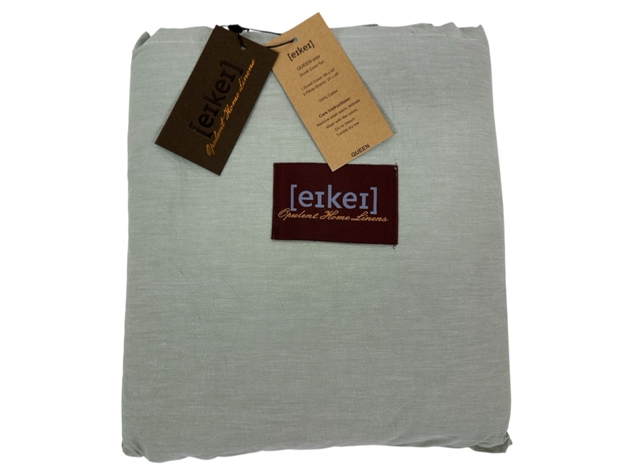 Just Added - New Eikei 100% Cotton Queen Size Duvet Cover Set With 2 Pillow Shams