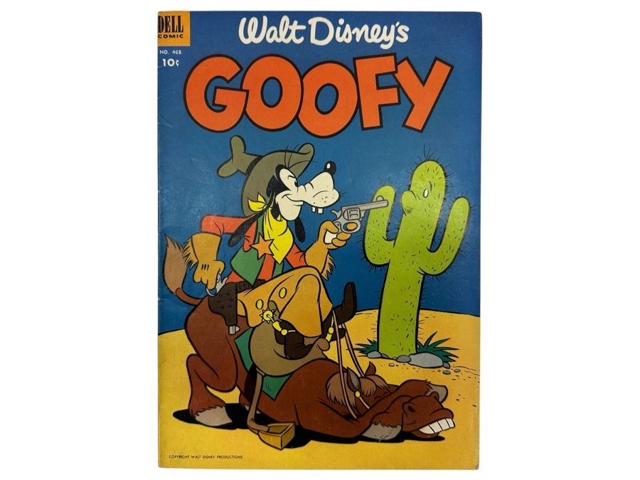 Vintage 1953 Walt Disney's Goofy Dell Comic Book #468 [Photo 1]