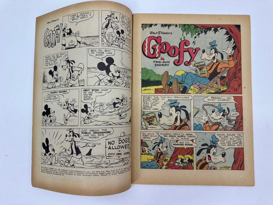 Vintage 1953 Walt Disney's Goofy Dell Comic Book #468 [Photo 2]