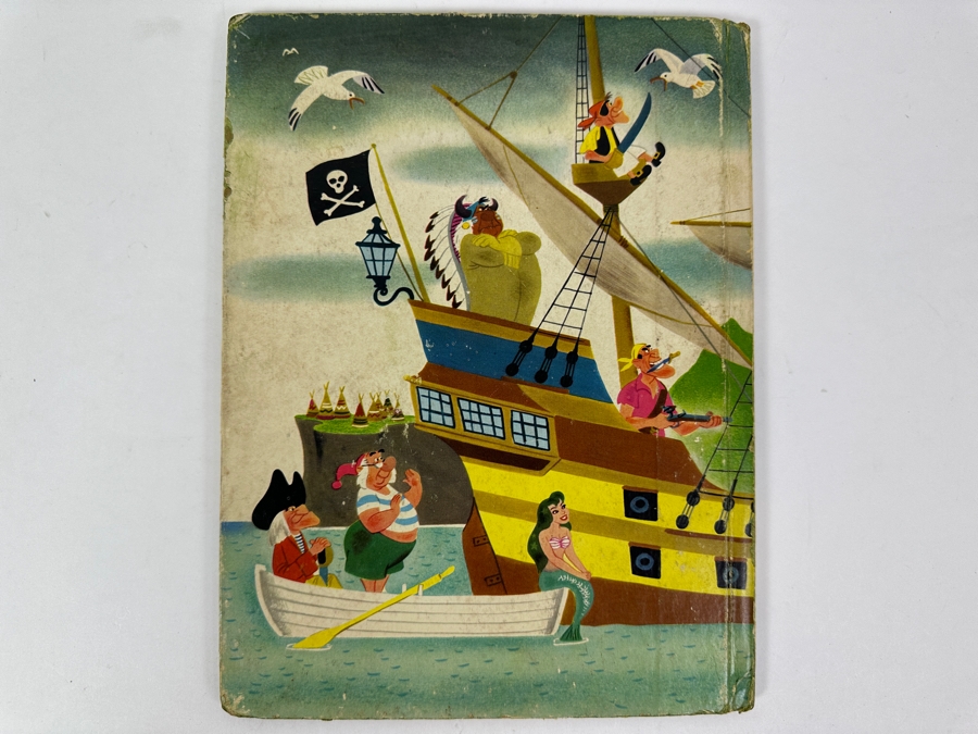 Vintage 1953 Walt Disney's Story Book Of Peter Pan A Big Golden Book [Photo 2]