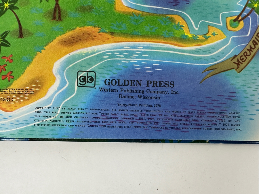 Vintage 1952 Walt Disney's Peter Pan Golden Book [Photo 6]