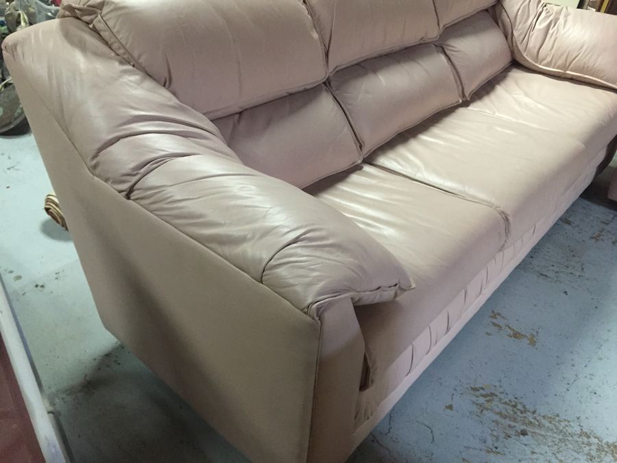 Leather Sofa Loveseat Chair Ottoman 4-Piece Set [Photo 22]