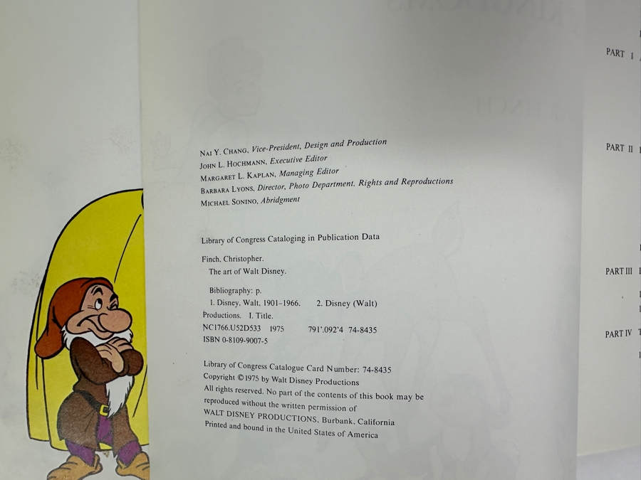 Vintage 1975 Hardcover Book The Art Of Walt Disney New Concise NAL Edition By Christopher Finch [Photo 7]