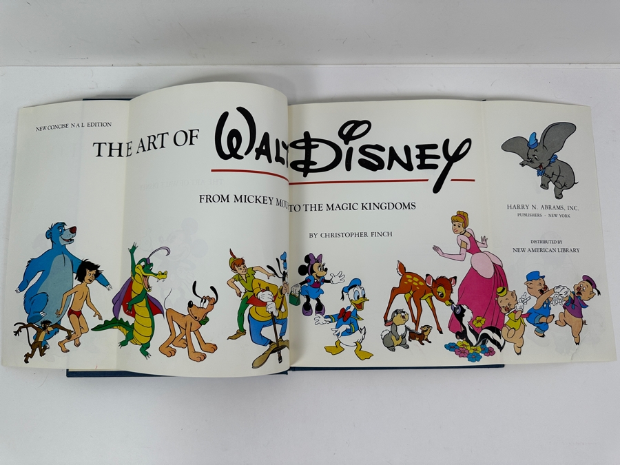 Vintage 1975 Hardcover Book The Art Of Walt Disney New Concise NAL Edition By Christopher Finch [Photo 4]