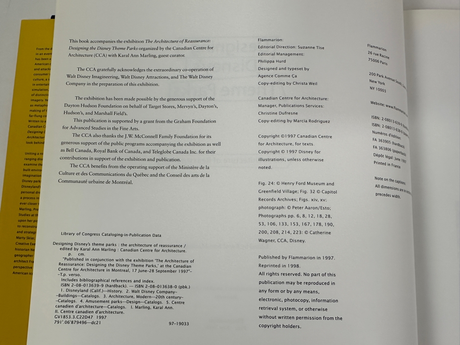 Vintage 1997 Hardcover Book Designing Disney's Theme Parks The Architecture Of Reassurance [Photo 5]