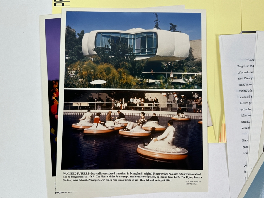 Vintage 1996 Disneyland Tomorrowland Press & Publicity Media Kit With Photos And Letters [Photo 12]