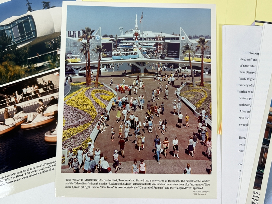Vintage 1996 Disneyland Tomorrowland Press & Publicity Media Kit With Photos And Letters [Photo 11]