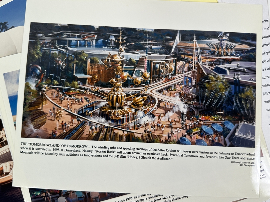 Vintage 1996 Disneyland Tomorrowland Press & Publicity Media Kit With Photos And Letters [Photo 7]