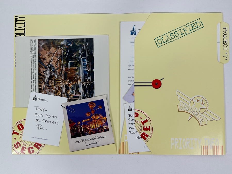 Vintage 1996 Disneyland Tomorrowland Press & Publicity Media Kit With Photos And Letters [Photo 5]