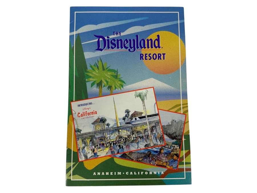 Vintage 1996 Cast Member Flyer Introducing Disney's California Adventure Amusement Park Master Plan Brochure With Map [Photo 2]