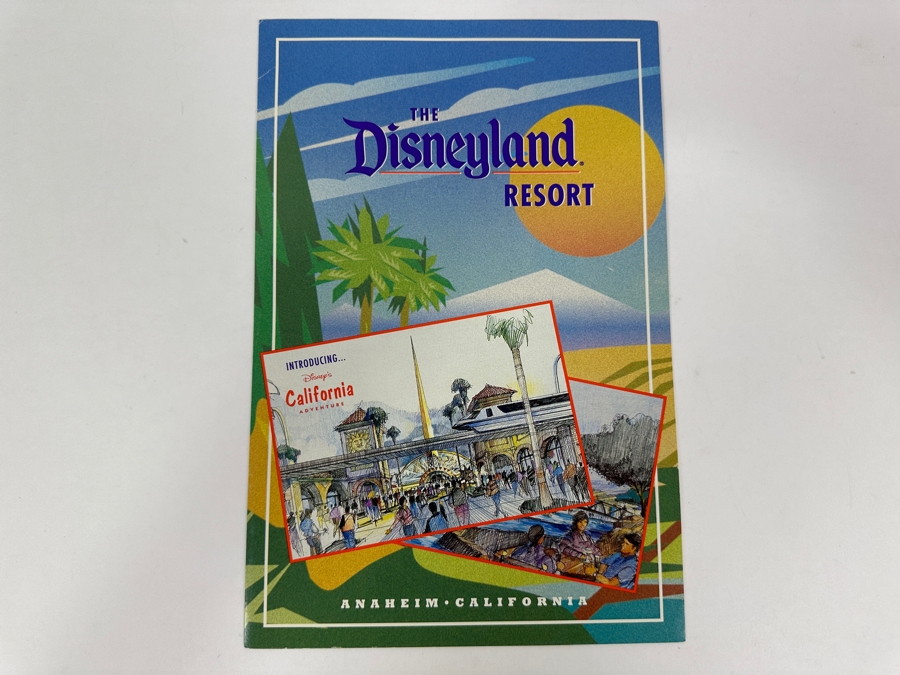 Vintage 1996 Cast Member Flyer Introducing Disney's California Adventure Amusement Park Master Plan Brochure With Map [Photo 3]