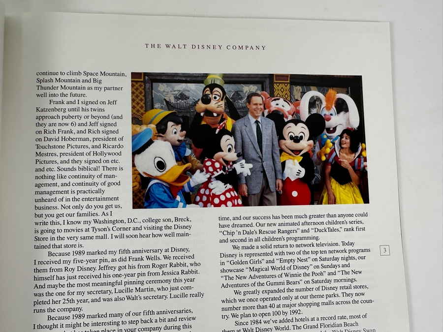 The Walt Disney Company 1989 Annual Report [Photo 7]