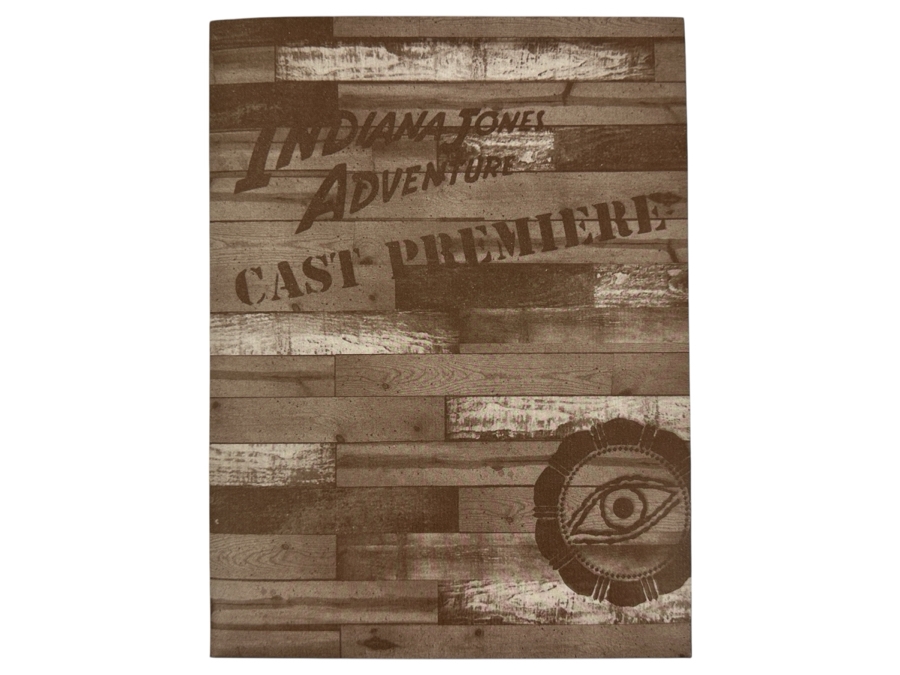 Vintage 1995 Disneyland Cast Member Premiere Packet Of Indiana Jones Adventure Temple Of The Forbidden Eye Attraction Park Ride [Photo 2]