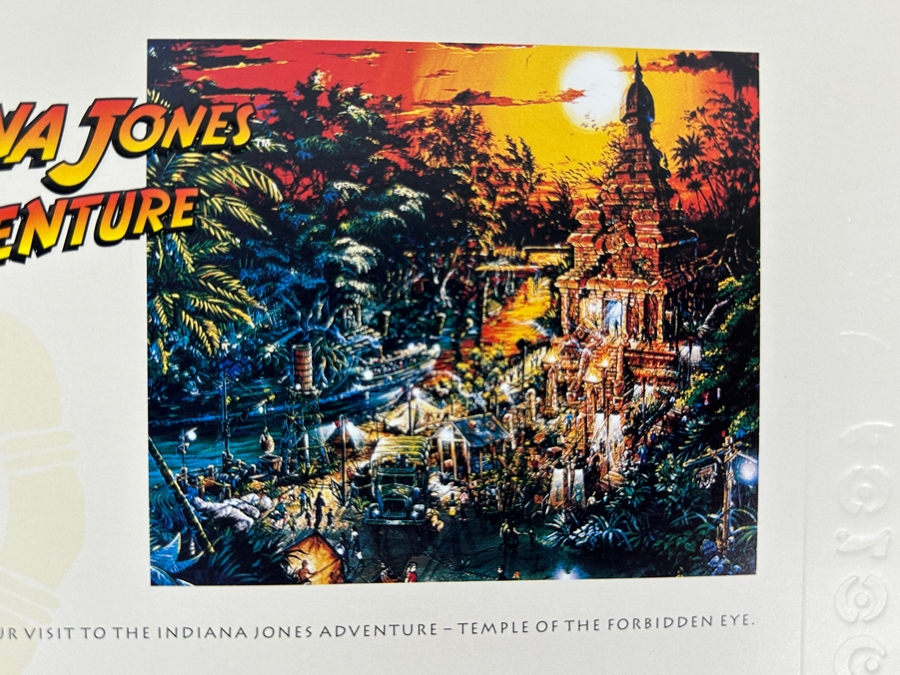 Vintage 1995 Disneyland Cast Member Premiere Packet Of Indiana Jones Adventure Temple Of The Forbidden Eye Attraction Park Ride [Photo 8]