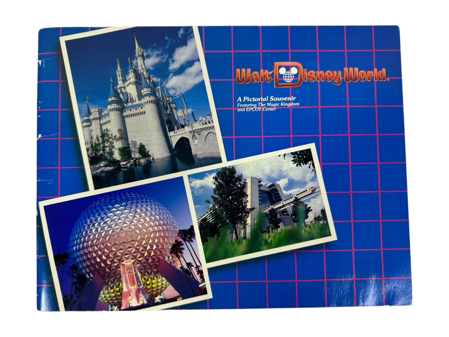 Vintage 1984 Walt Disney World A Pictorial Souvenir Featuring The Magic Kingdom And EPCOT Center