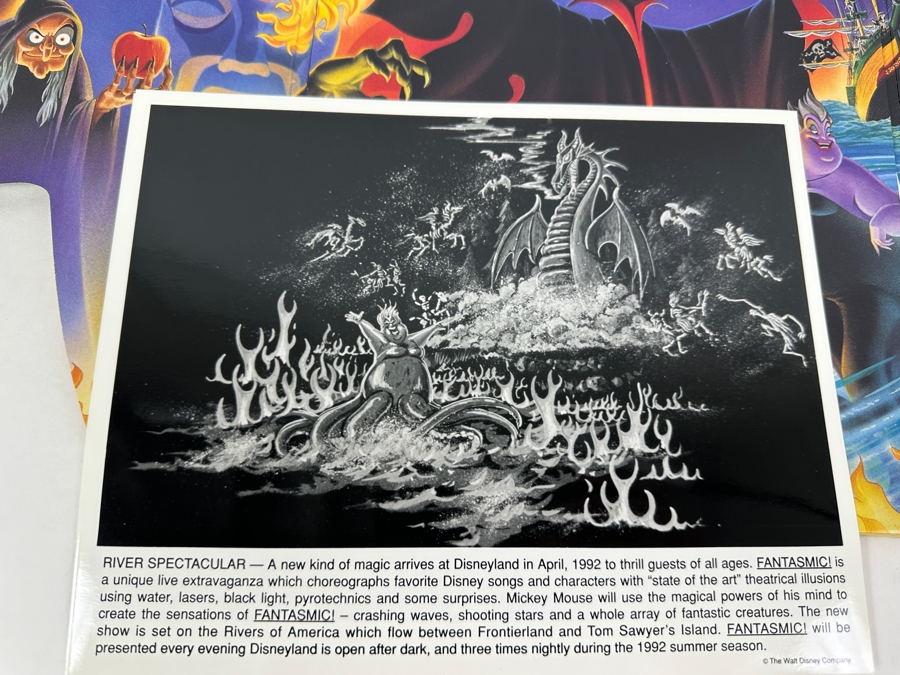 Vintage 1992 Disneyland Fantasmic! Media Press Kit With Photos And Letters [Photo 10]