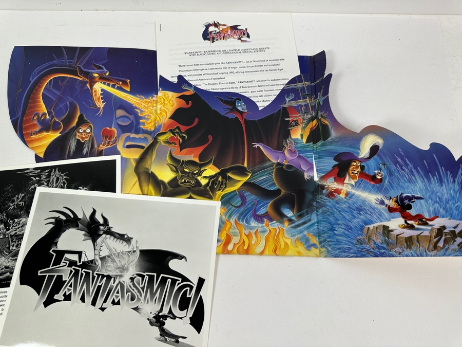 Vintage 1992 Disneyland Fantasmic! Media Press Kit With Photos And Letters [Photo 5]
