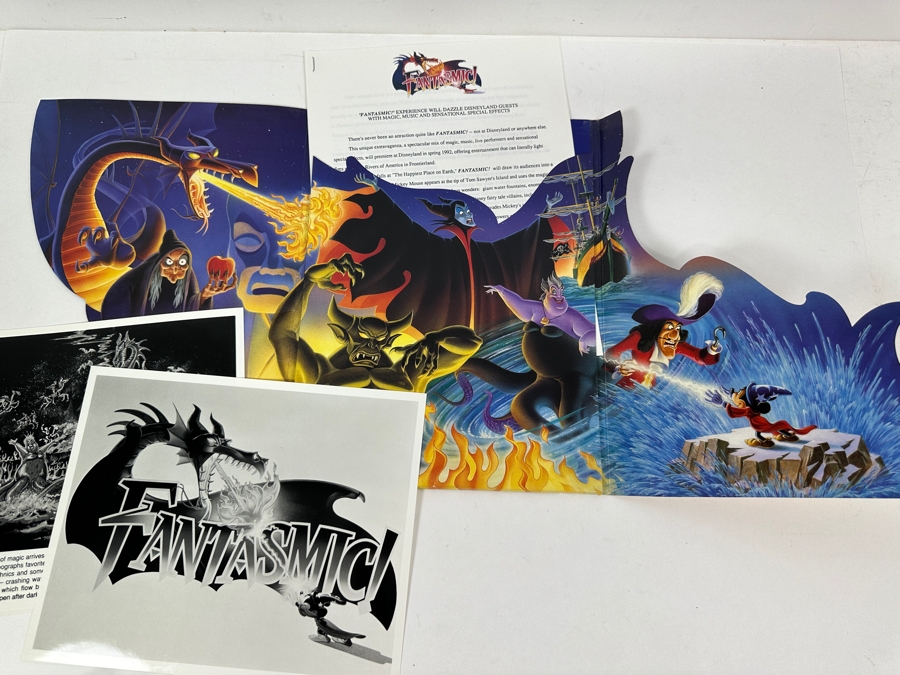 Vintage 1992 Disneyland Fantasmic! Media Press Kit With Photos And Letters [Photo 4]
