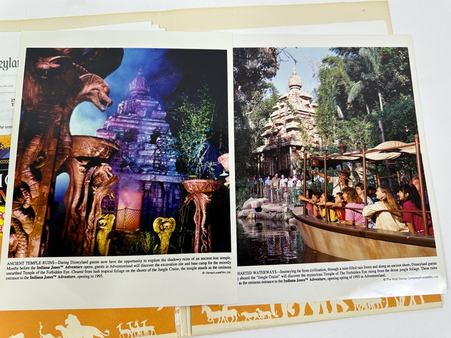 Vintage 1994 Disneyland The Lion King Celebration / Indiana Jones Adventure Press Media Kit [Photo 7]