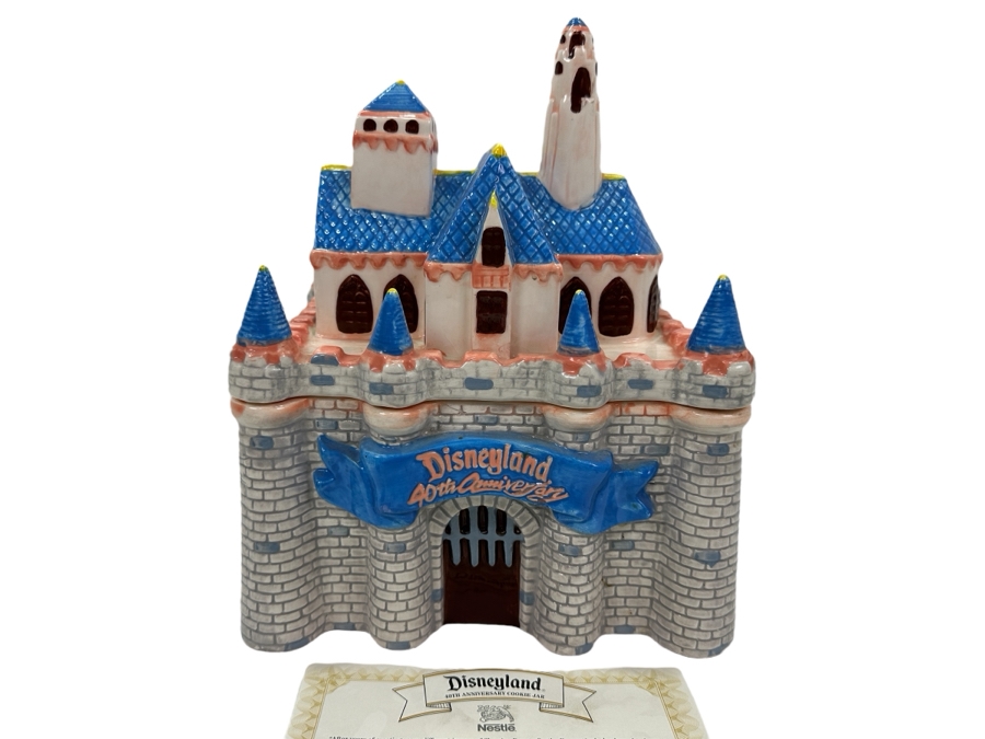 Limited Edition Disneyland 40th Anniversary Cookie Jar Nestle With COA 9W X 7D X 11H [Photo 1]