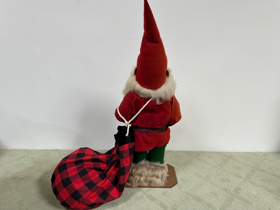 4' Tall Handmade Santa Claus Figure Signed N. L. Made By Fallbrook, CA Artist Vintage 1995 [Photo 10]