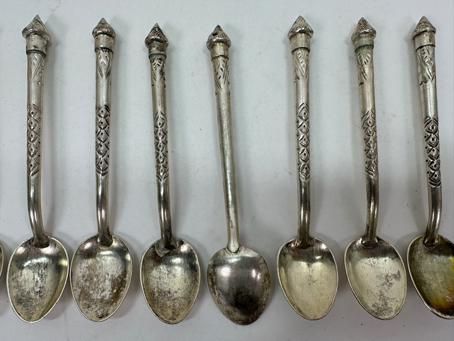 Just Added - (8) Vintage Silverplate Spoons 4.5'L [Photo 4]