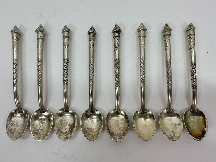 Just Added - (8) Vintage Silverplate Spoons 4.5'L [Photo 2]