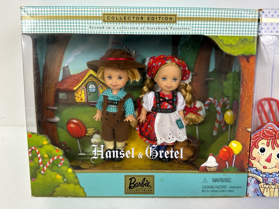 Mattel Barbie Collectibles Collector Edition Hansel & Gretel And Raggedy Ann & Andy Barbie Dolls With Boxes 1999 & 2000 [Photo 2]