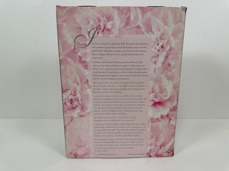 Vintage 1995 Mattel Hollywood Legends Collection Eliza Doolittle In My Fair Lady Barbie Doll With Box 15500 [Photo 5]
