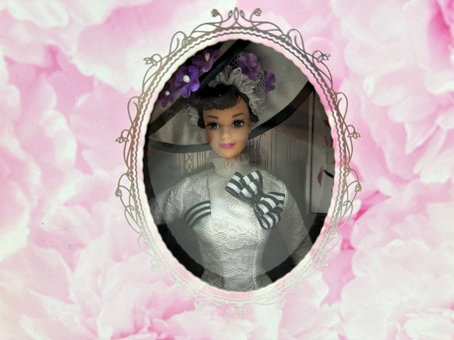 Vintage 1995 Mattel Hollywood Legends Collection Eliza Doolittle In My Fair Lady Barbie Doll With Box 15497 [Photo 3]